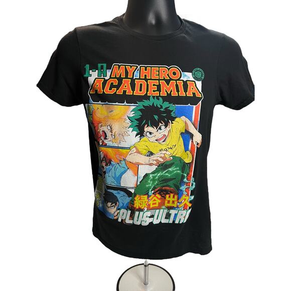 My Hero Academia Anime Plus Ultra 1-A Class Graphic Tee | Black T-Shirt Size SP - Picture 1 of 7